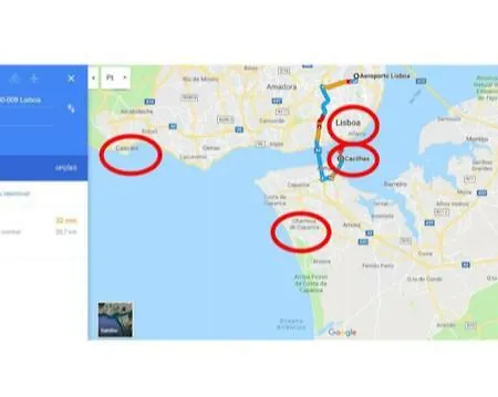 Cacilhas Amazing View Of Lisbon Close To Caparica